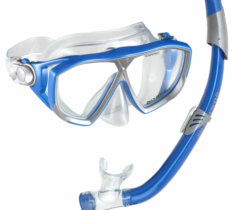 snorkeling gear lineup